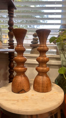 SLIM WOODEN CANDLE HOLDERS (SMALL)