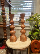 SLIM WOODEN CANDLE HOLDER (LARGE)