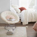 C-SHAPED ACRYLIC SIDE TABLE