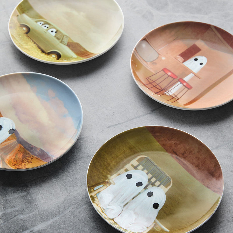 ANGELA DEANE GHOST APPETIZER PLATE SETS