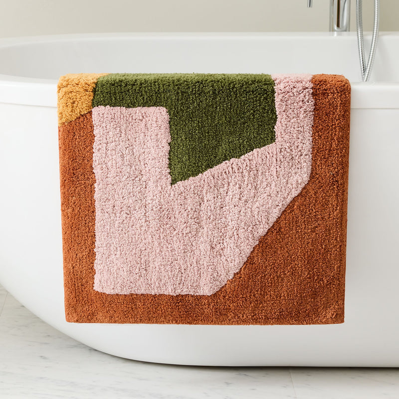 ANGLED MODERN BATH MAT