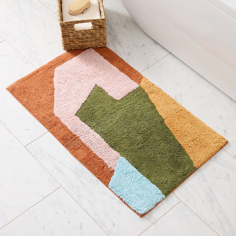 ANGLED MODERN BATH MAT