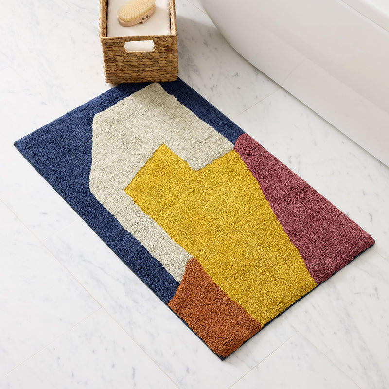 ANGLED MODERN BATH MAT