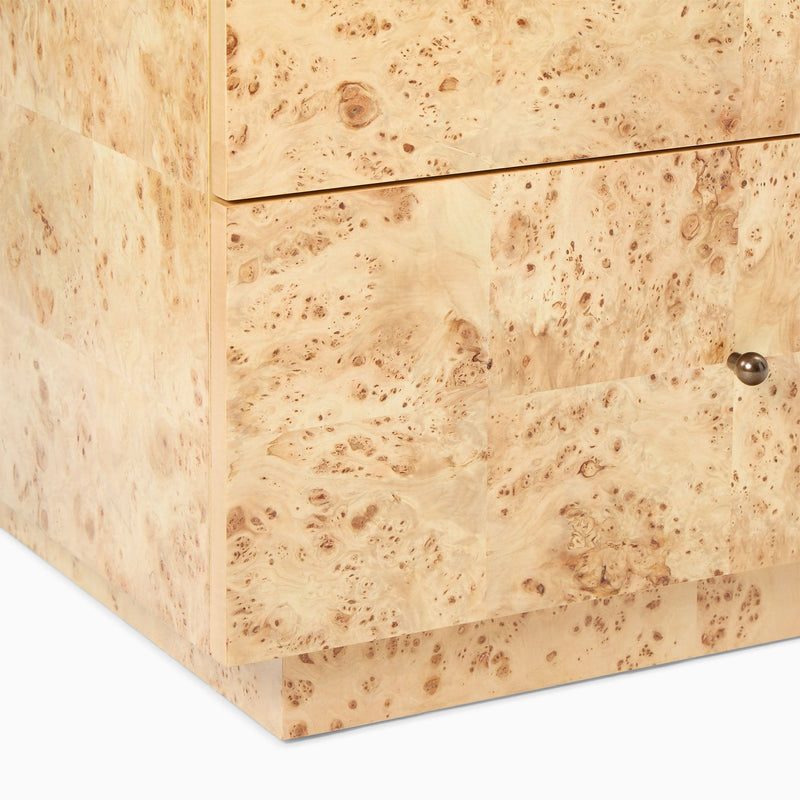 BURL NIGHTSTAND