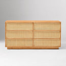 CALLAHAN RATTAN 6-DRAWER DRESSER
