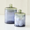COLOR BLOCKED GLASS CANISTER