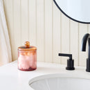 COLOR BLOCKED GLASS CANISTER