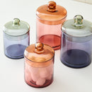 COLOR BLOCKED GLASS CANISTER