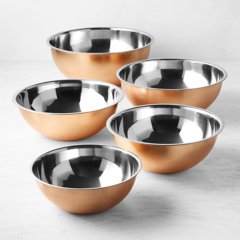 WILLIAMS SONOMA COPPER MIXING BOWLS