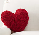 I HEART YOU FAUX FUR HEART SHAPED PILLOW