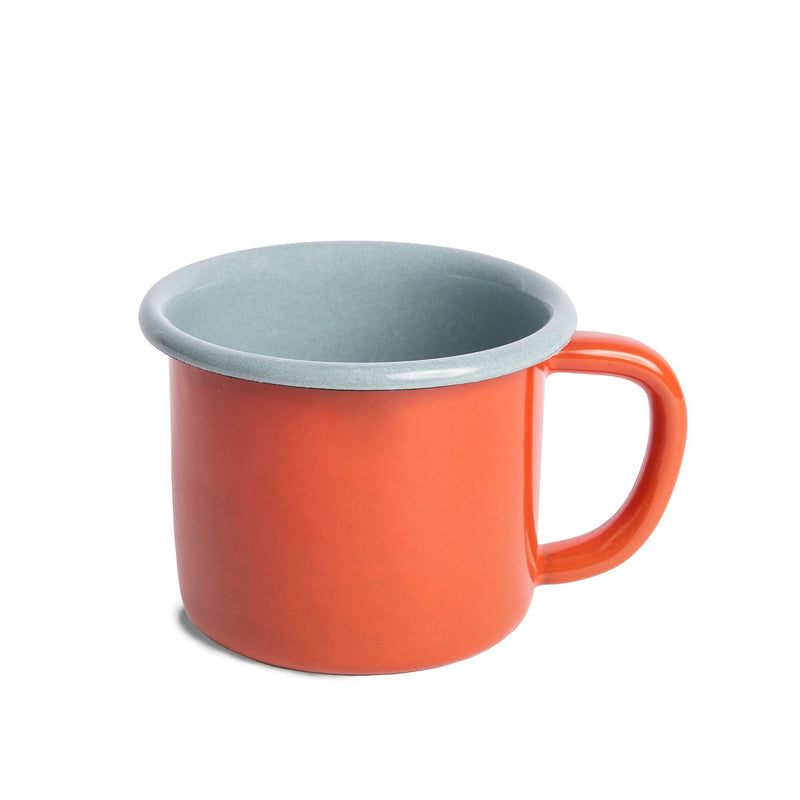 CRAYON COLORED ENAMEL MUGS   (SET OF 4)