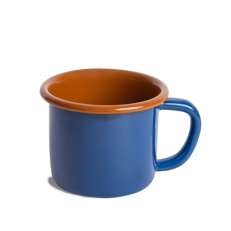 CRAYON COLORED ENAMEL MUGS   (SET OF 4)