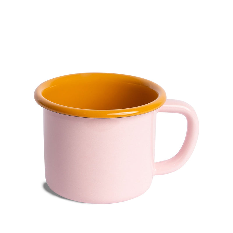 CRAYON COLORED ENAMEL MUGS   (SET OF 4)