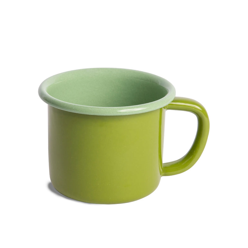 CRAYON COLORED ENAMEL MUGS   (SET OF 4)