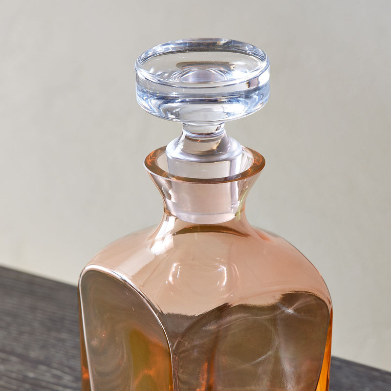 ESTELLE COLORED GLASS DECANTER