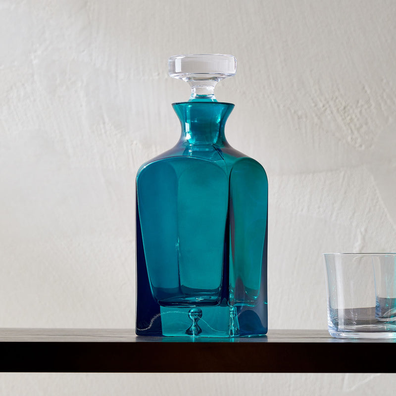 ESTELLE COLORED GLASS DECANTER