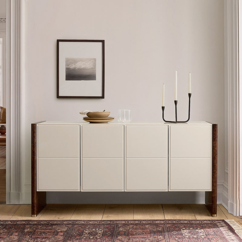 EVERETT LACQUER & BURL BUFFET