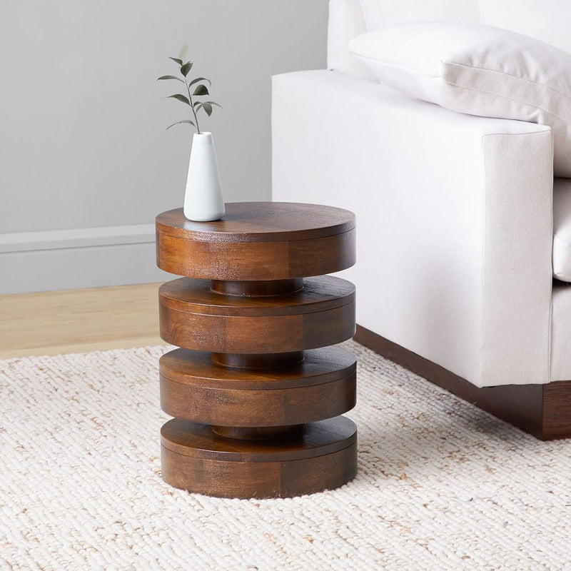 FLOATING DISK END TABLES