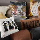 CITY TRICK OR TREAT PILLOW COVER