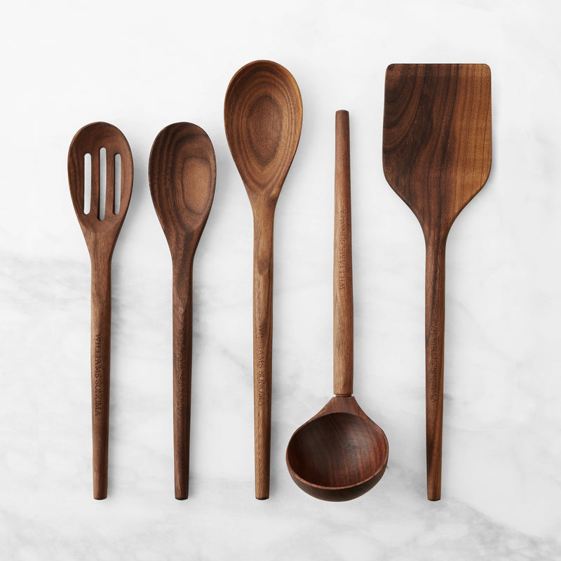 WILLIAMS SONOMA WALNUT ESSENTIALS UTENSILS