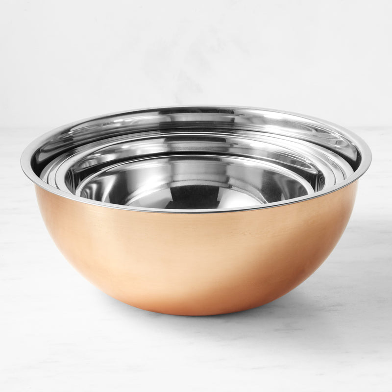 WILLIAMS SONOMA COPPER MIXING BOWLS