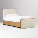 MILES WOOD & UPHOLSTERED SIDE STORAGE BED
