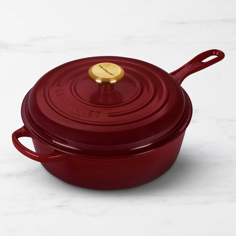 LE CREUSET ENAMELED CAST IRON CASSADOU SAUTE PAN