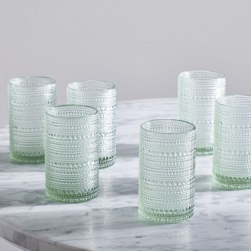 JUPITER BEADED DRINKING GLASSES