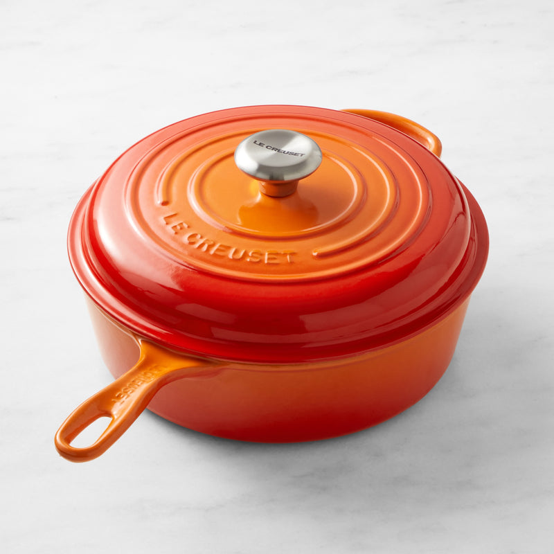 LE CREUSET ENAMELED CAST IRON CASSADOU SAUTE PAN