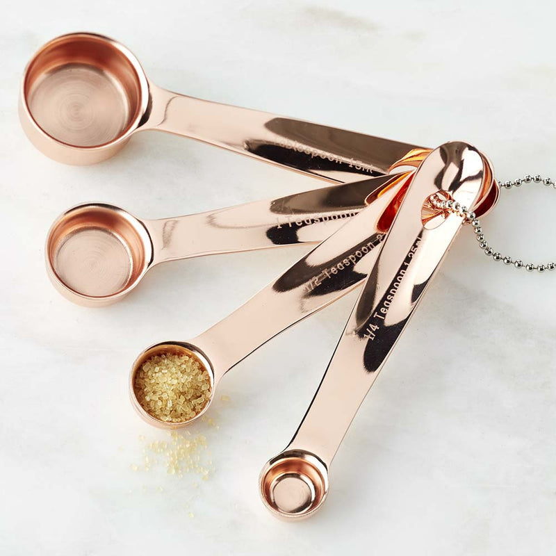 WILLIAMS SONOMA COPPER MEASURING SPOONS