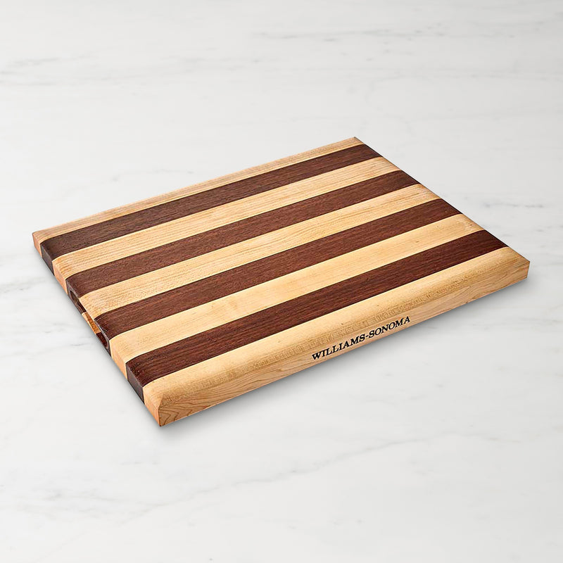 WILLIAMS SONOMA STRIPED CUTTING & CARVING BOARD