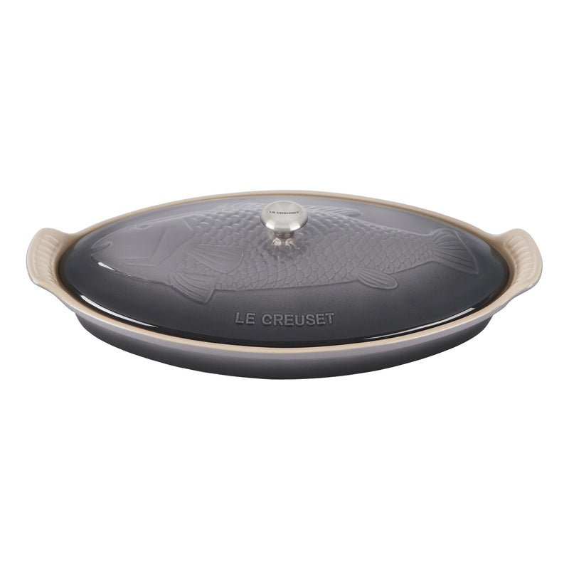 LE CREUSET STONEWARE OVAL FISH BAKER