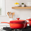 LE CREUSET ENAMELED CAST IRON CASSADOU SAUTE PAN