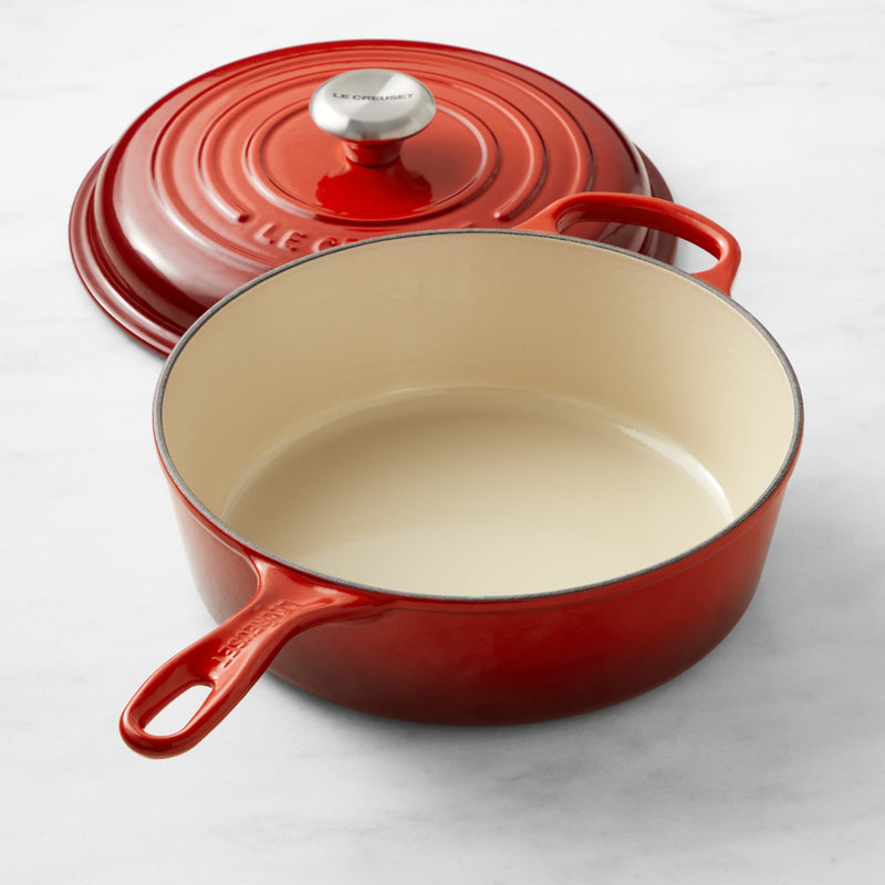 LE CREUSET ENAMELED CAST IRON CASSADOU SAUTE PAN