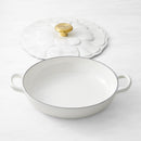 LE CREUSET ENAMELED CAST IRON PETAL BRAISER   2/14 QT.