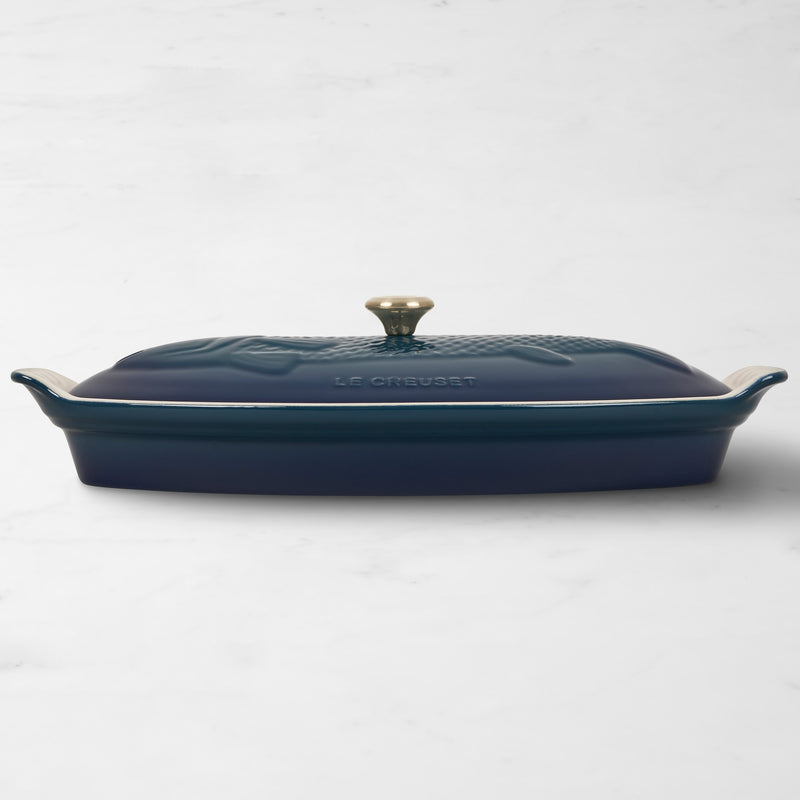 LE CREUSET STONEWARE OVAL FISH BAKER