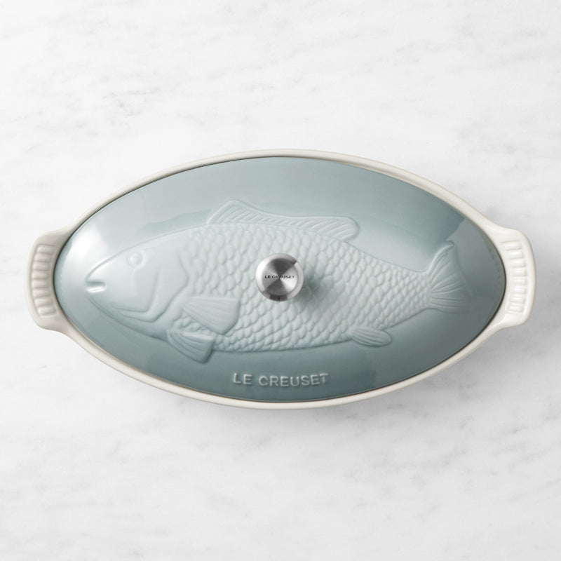 LE CREUSET STONEWARE OVAL FISH BAKER