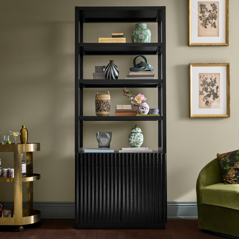 LEON FLUTED BOOKSHELF