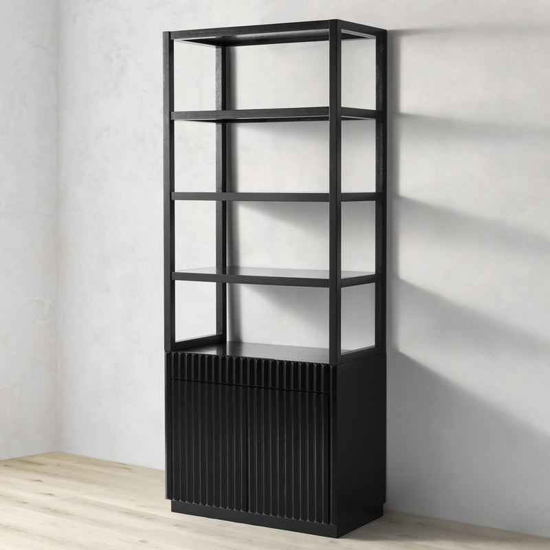 LEON FLUTED BOOKSHELF