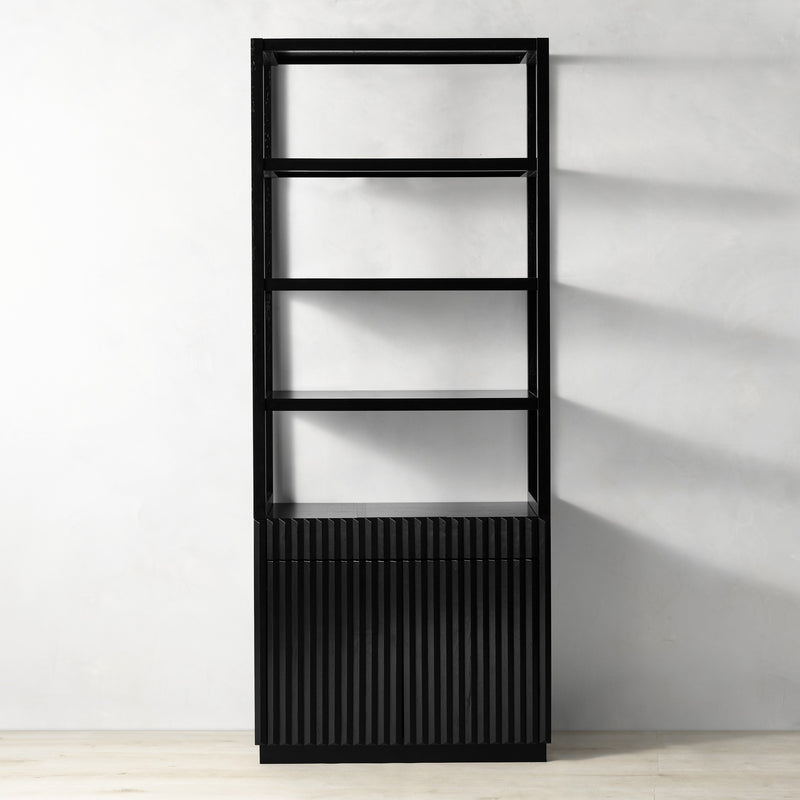 LEON FLUTED BOOKSHELF