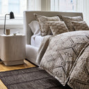 SOLSTICE PAINTED RAFFIA NIGHTSTAND