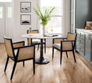LISBON CANE DINING ARM CHAIR
