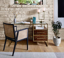 LISBON CANE DINING ARM CHAIR