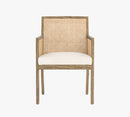 LISBON CANE DINING ARM CHAIR
