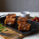 LODGE BLACKLOCK TRIPLE SEASONED CAST IRON DOUBLE BRUNER GRIDDLE