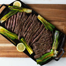 LODGE BLACKLOCK TRIPLE SEASONED CAST IRON DOUBLE BRUNER GRIDDLE