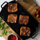 LODGE BLACKLOCK TRIPLE SEASONED CAST IRON DOUBLE BRUNER GRIDDLE