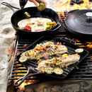 LODGE BLACKLOCK TRIPLED SEASONED CAST IRON SQUARE GRILL PAN