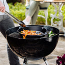 LODGE SAVOR THE OUTDOORS SEASONED CAST IRON DUAL HANDLE GRILLING BASKET