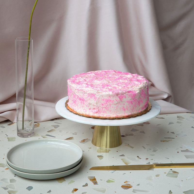 MARBLE & BRASS CAKE STAND